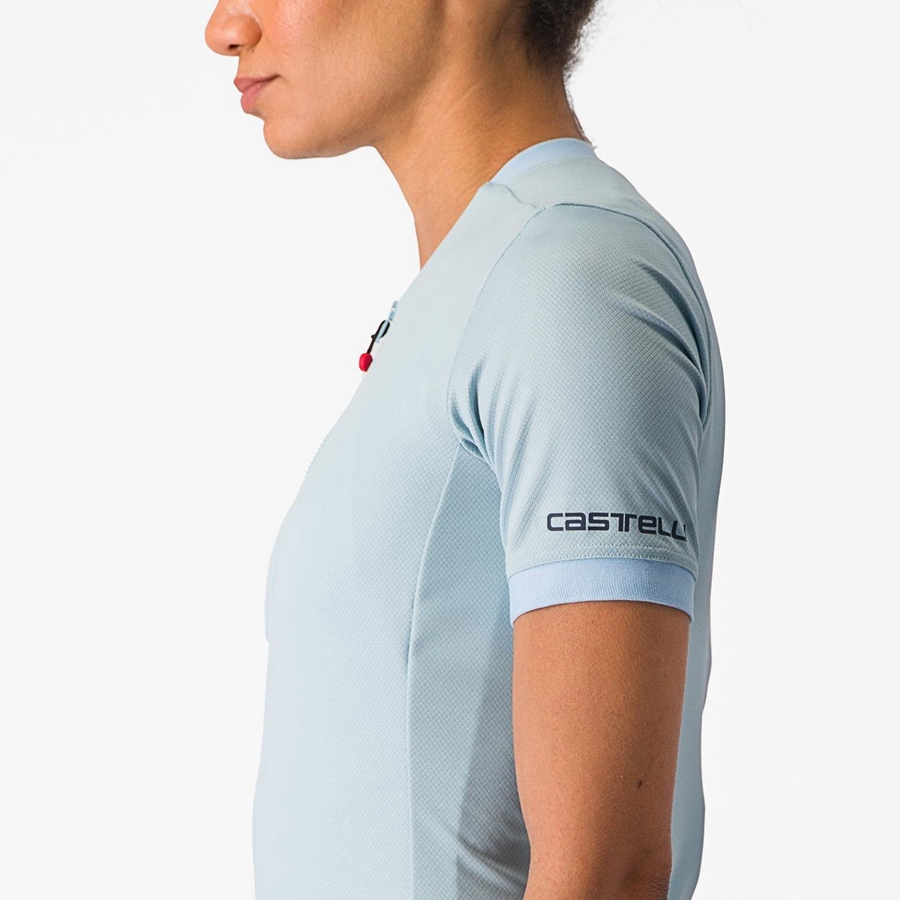 Blue Women Castelli LIBERA Jersey | 457132-FPD