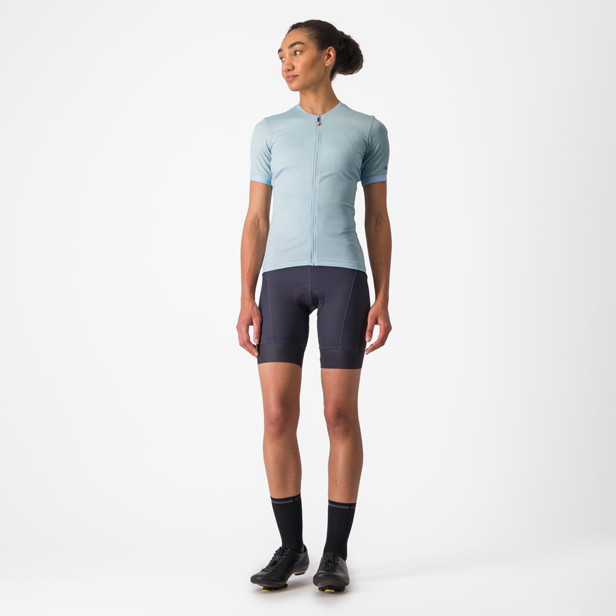 Blue Women Castelli LIBERA Jersey | 457132-FPD