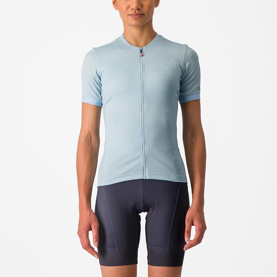 Blue Women Castelli LIBERA Jersey | 457132-FPD