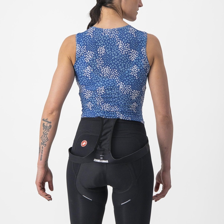 Blue Women Castelli PRO MESH 4 W SLEEVELESS Base Layer | 428035-UAO