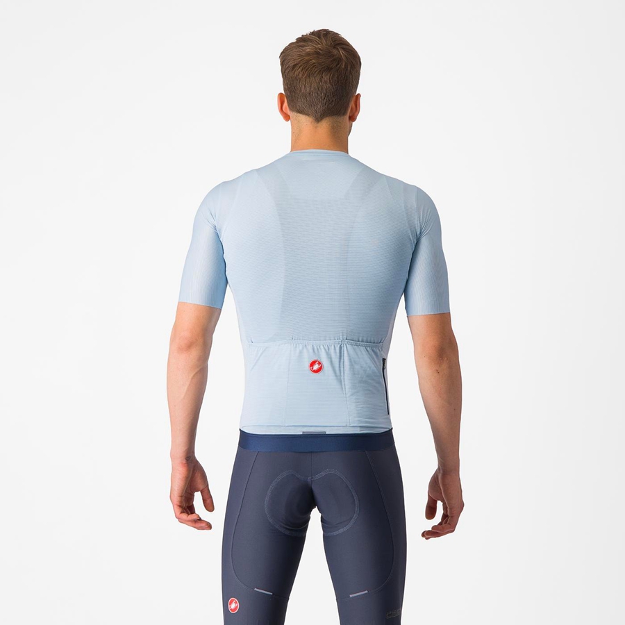 Blue / Blue Men Castelli ESPRESSO Jersey | 183429-XDS