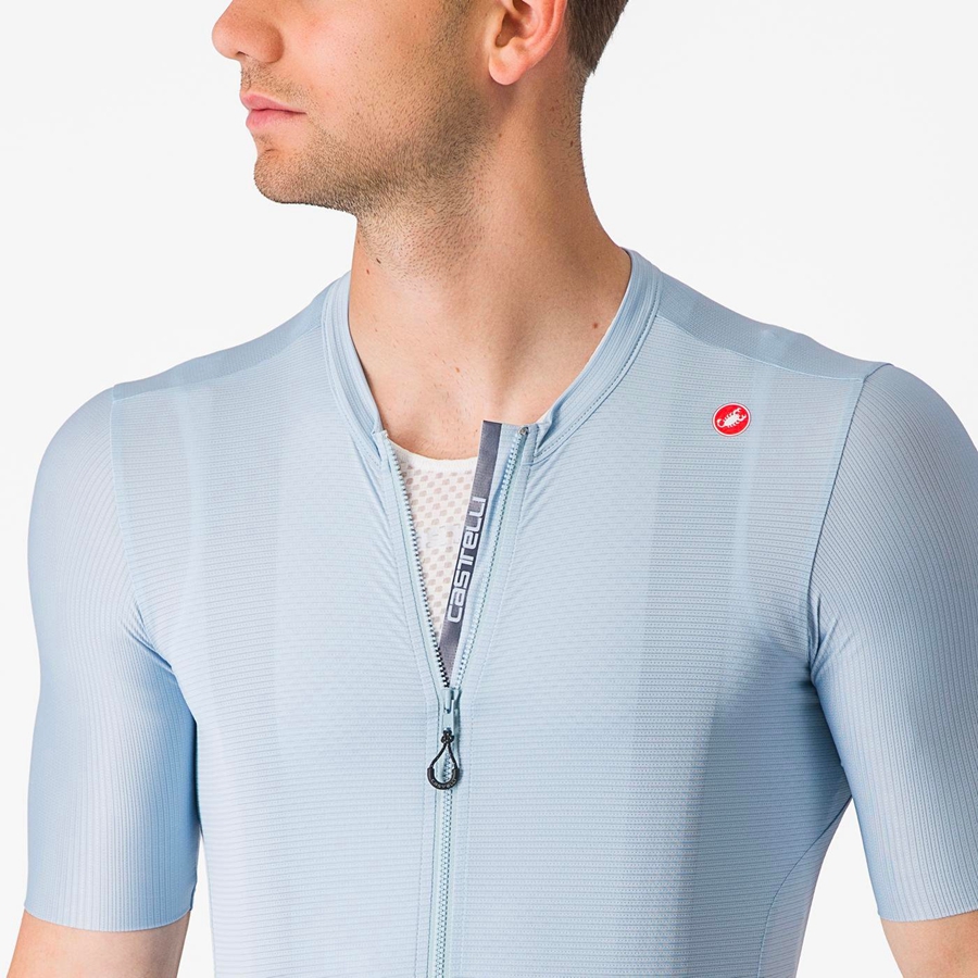 Blue / Blue Men Castelli ESPRESSO Jersey | 183429-XDS