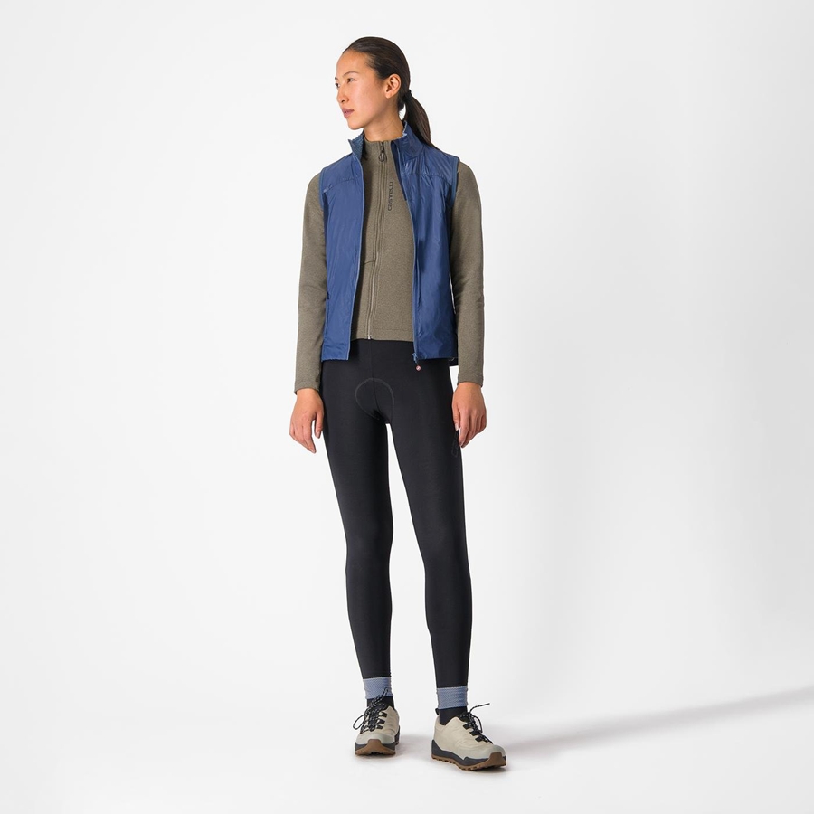 Blue / Blue Women Castelli UNLIMITED W PUFFY Vest | 314560-PDA