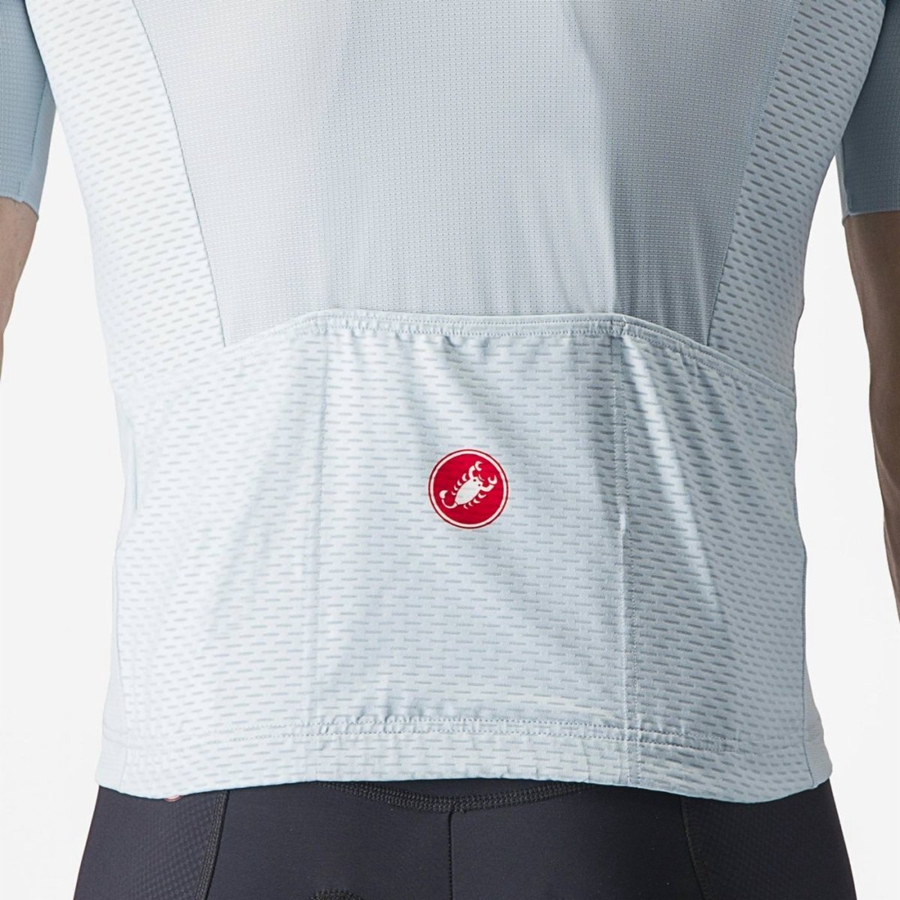 Blue / Blue / Grey Men Castelli TRADIZIONE Jersey | 156973-DGY