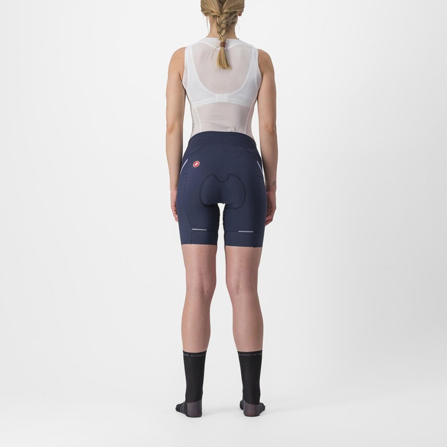 Blue / Purple White Women Castelli VELOCISSIMA 3 Shorts | 906315-NWF