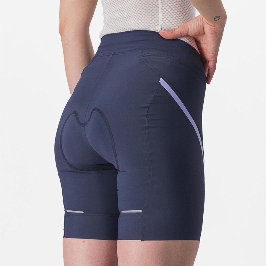 Blue / Purple White Women Castelli VELOCISSIMA 3 Shorts | 906315-NWF