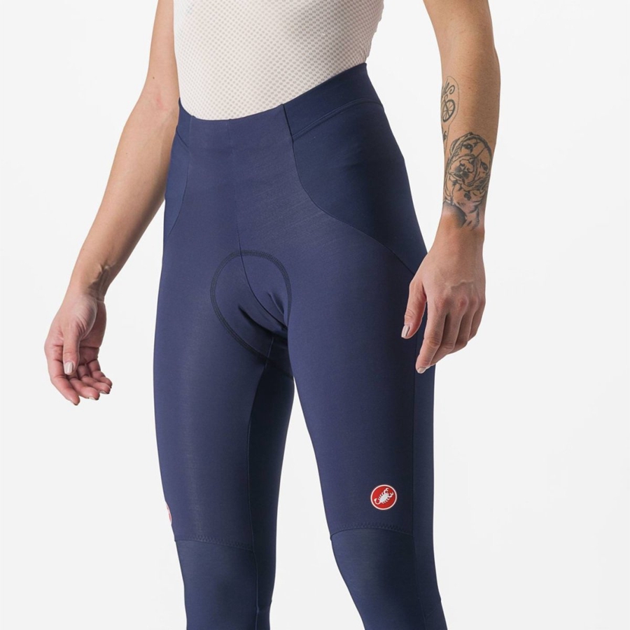 Blue / Silver Women Castelli SORPASSO RoS W Leggings | 736895-XQW