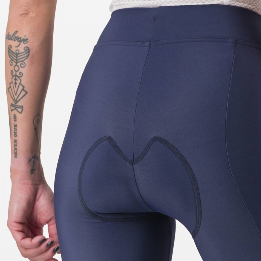 Blue / Silver Women Castelli VELOCISSIMA THERMAL Leggings | 172635-GOR