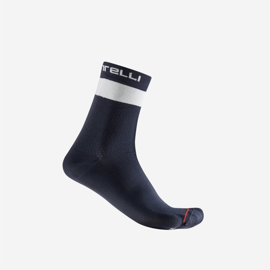 Blue / White Men Castelli PROLOGO LITE 15 Socks | 314092-QNV