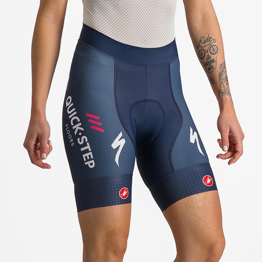 Blue / White Women Castelli COMPETIZIONE W Shorts | 587932-JNZ