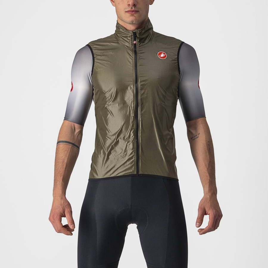 Brown Men Castelli ARIA Vest | 501284-HIQ