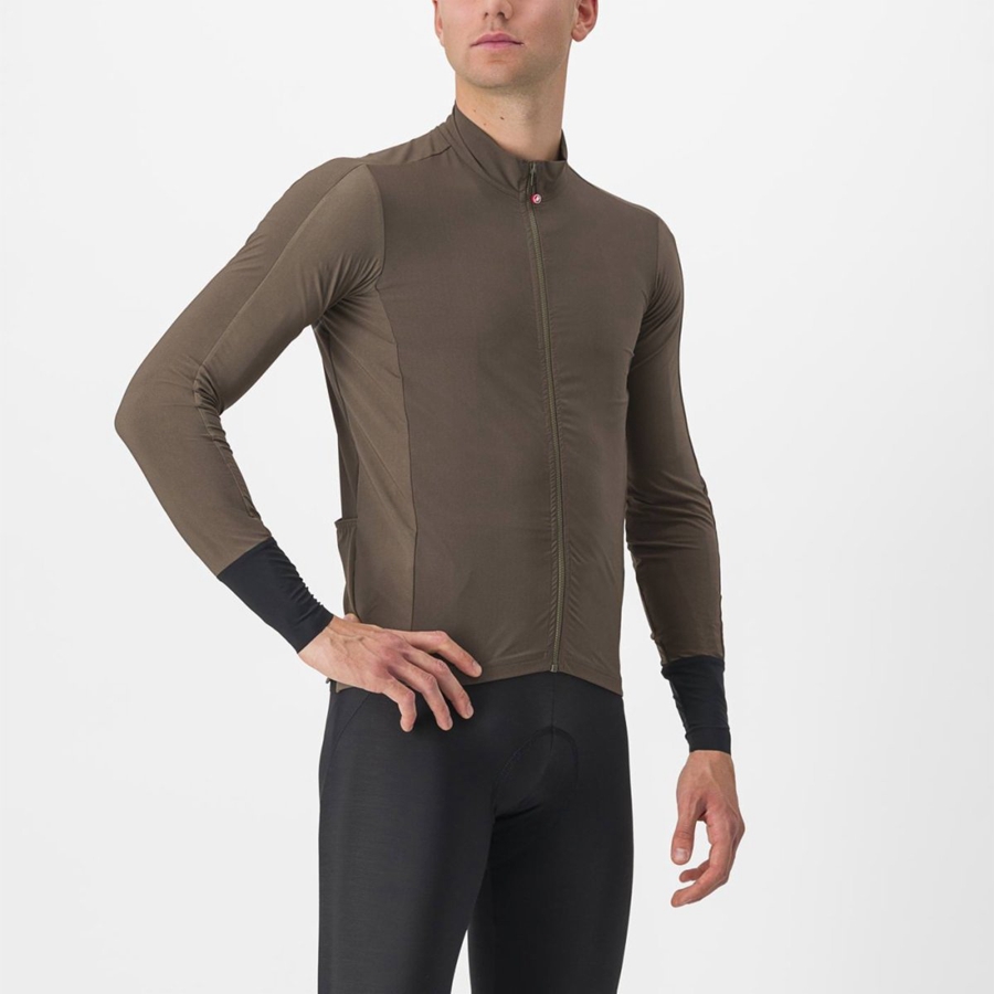 Brown Men Castelli FLIGHT AIR Jersey | 740529-RDM