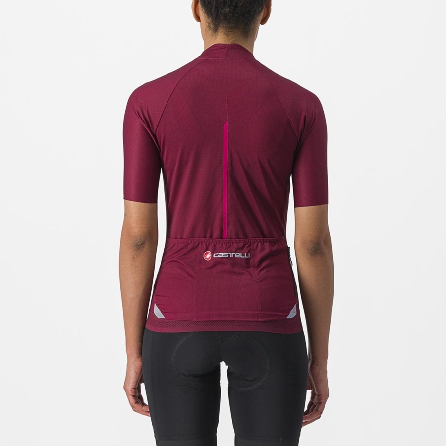 Burgundy Women Castelli ENDURANCE W Jersey | 570641-WEK