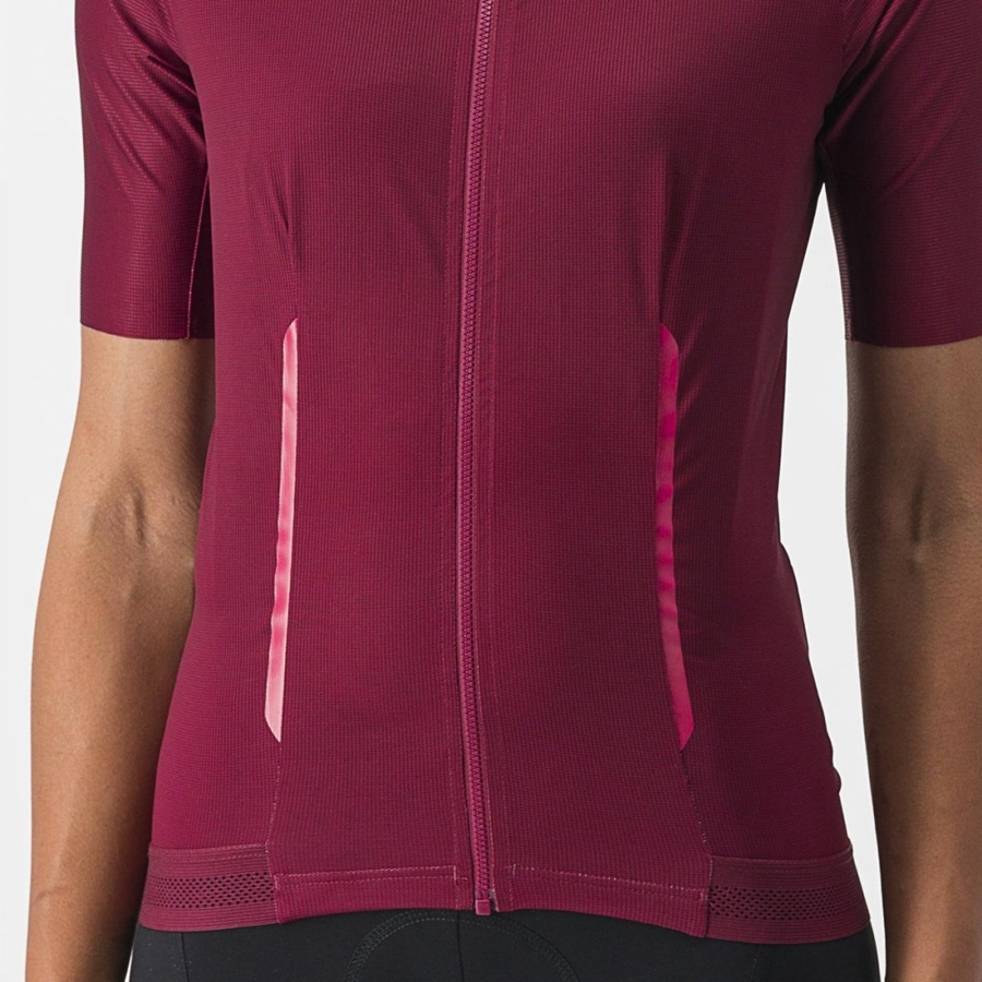 Burgundy Women Castelli ENDURANCE W Jersey | 570641-WEK