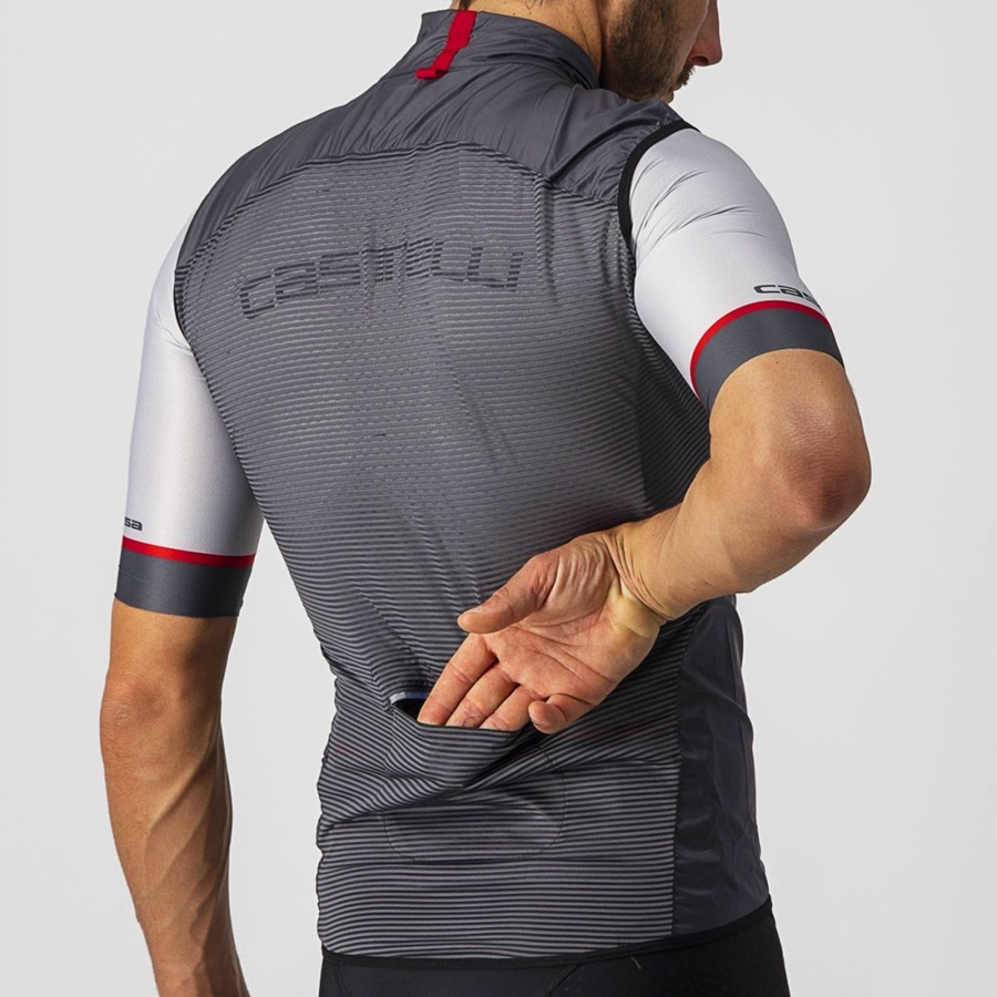 Dark Grey Men Castelli ARIA Vest | 829675-VAW