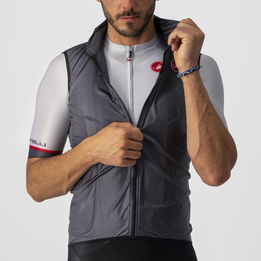 Dark Grey Men Castelli ARIA Vest | 829675-VAW