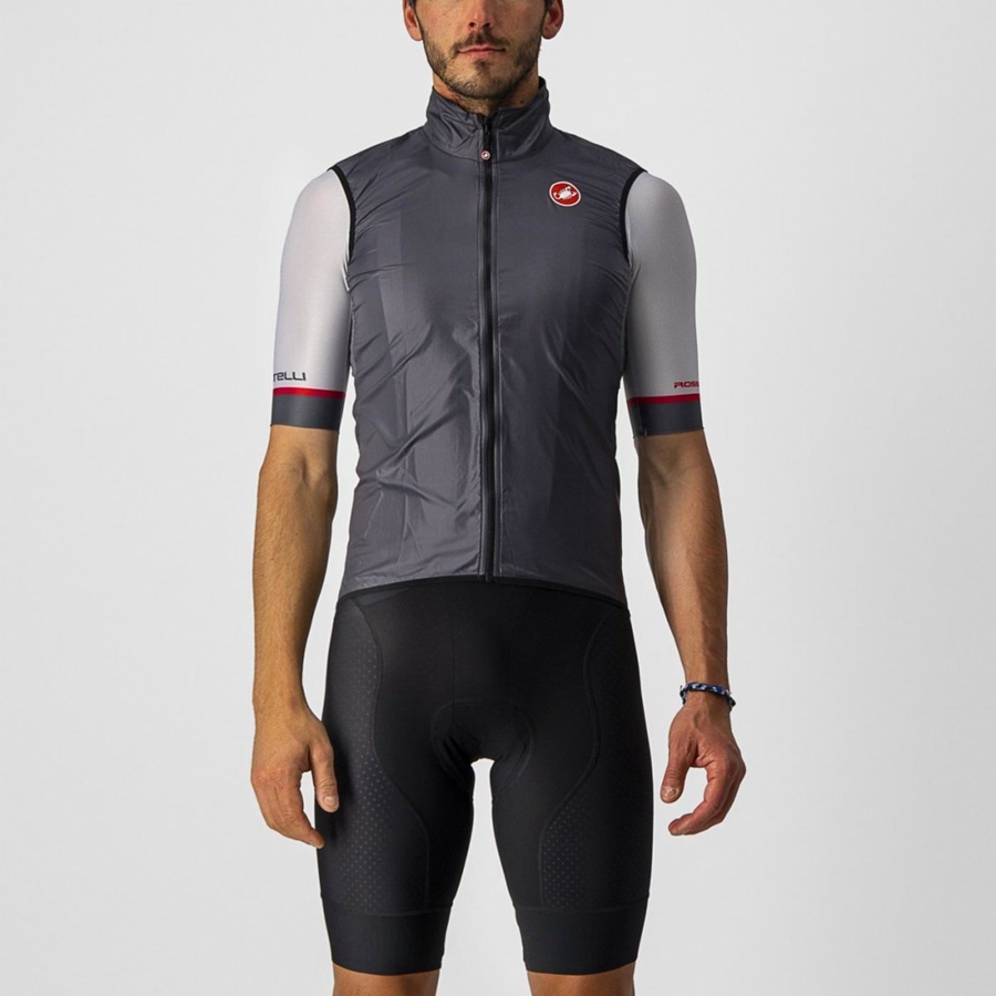 Dark Grey Men Castelli ARIA Vest | 829675-VAW