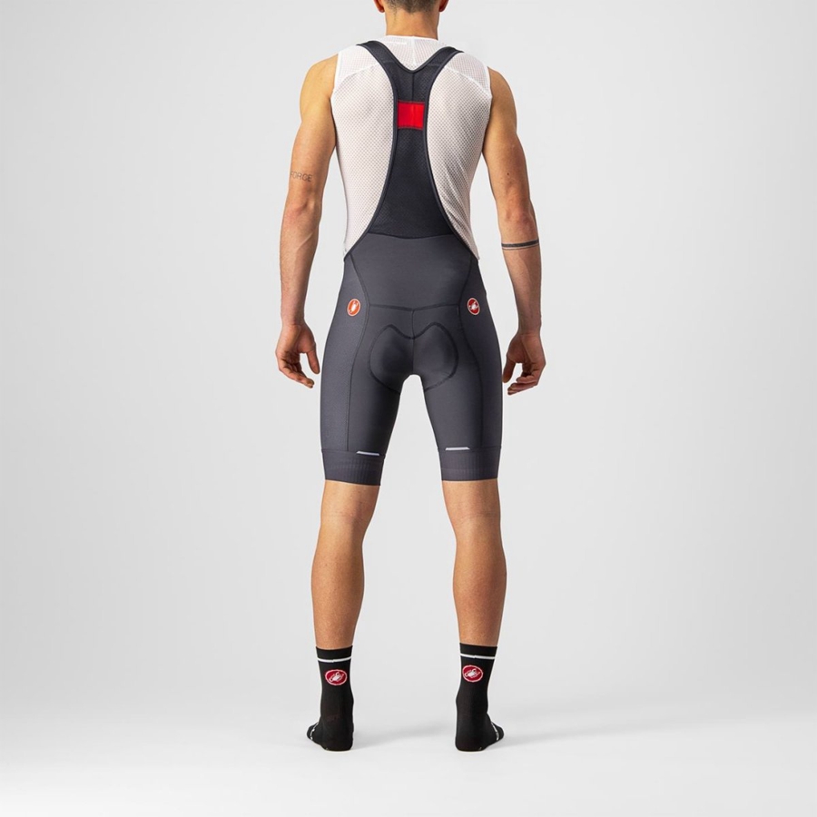 Dark Grey Men Castelli COMPETIZIONE Bib Shorts | 196485-HOJ