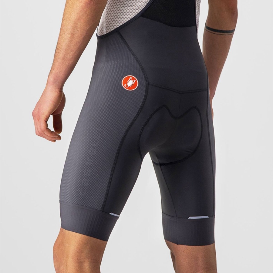 Dark Grey Men Castelli COMPETIZIONE Bib Shorts | 196485-HOJ