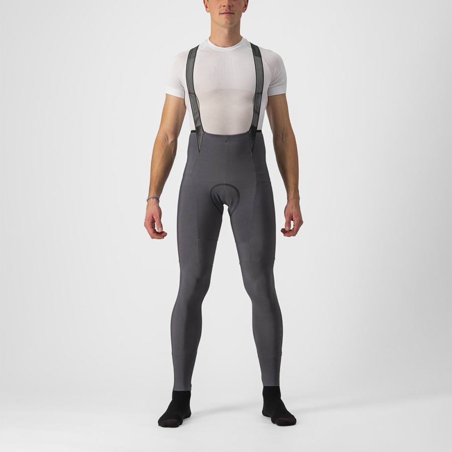 Dark Grey Men Castelli FREE AERO RC Bib Tights | 901564-XWT