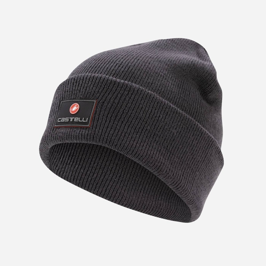 Dark Grey Men Castelli PODIOFIRMA Beanie | 913072-HOJ