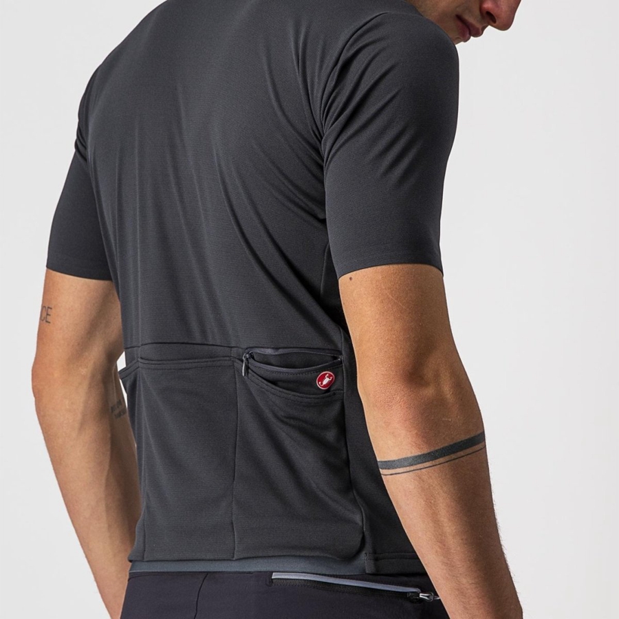 Dark Grey Men Castelli UNLIMITED ALLROAD Jersey | 639702-SQX