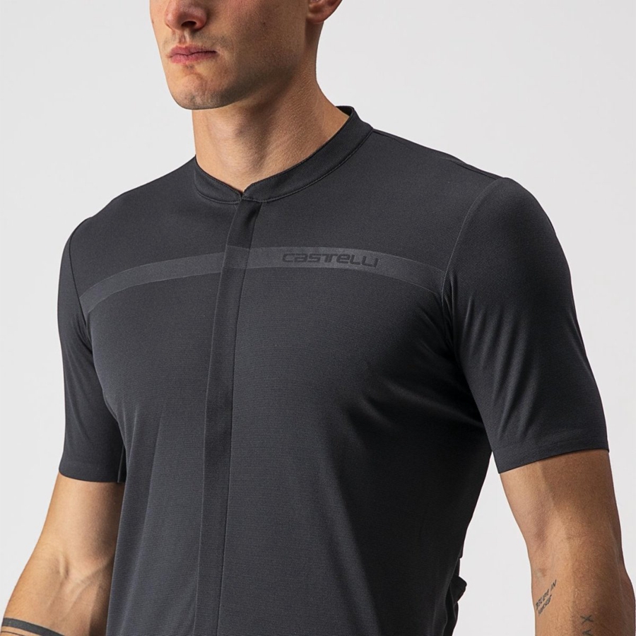 Dark Grey Men Castelli UNLIMITED ALLROAD Jersey | 639702-SQX