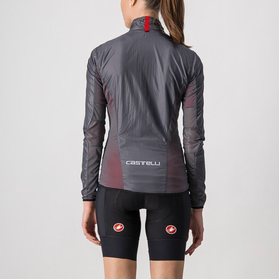 Dark Grey Women Castelli ARIA SHELL W Protection | 125789-NLZ