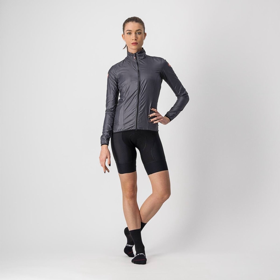 Dark Grey Women Castelli ARIA SHELL W Protection | 125789-NLZ