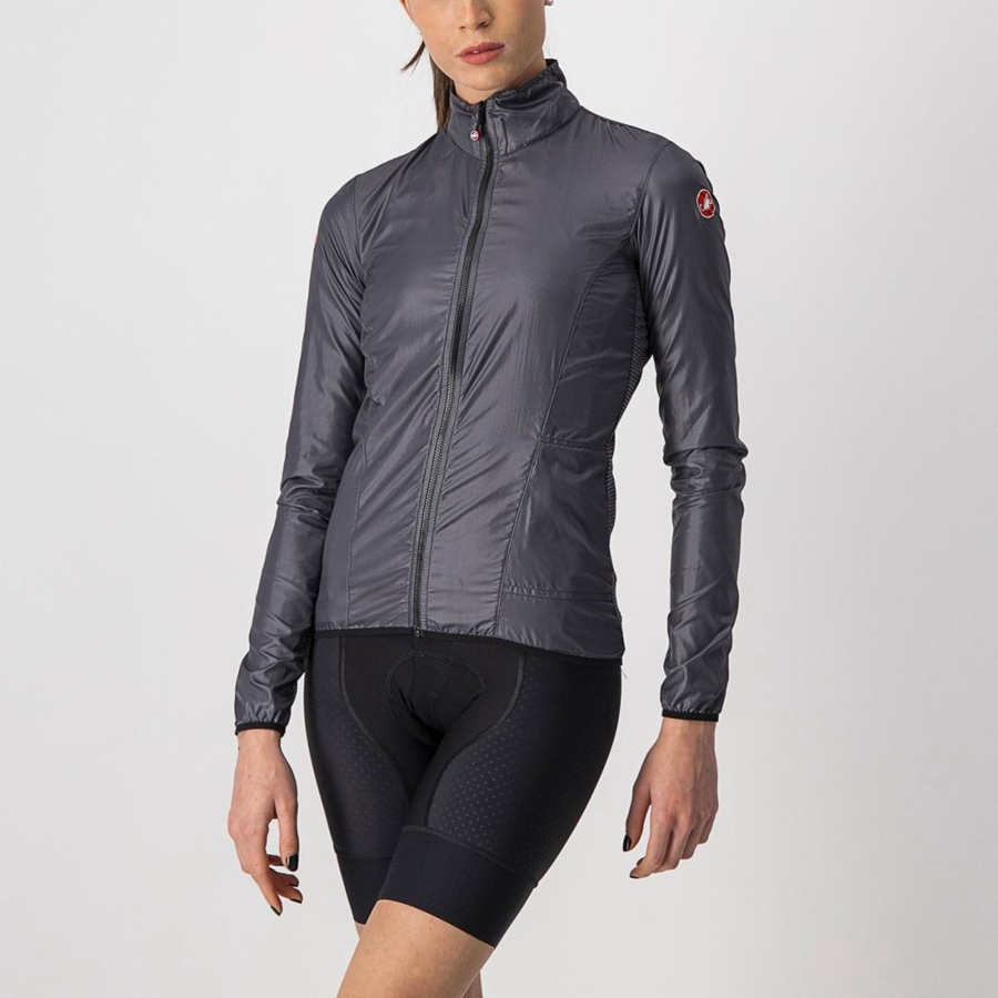 Dark Grey Women Castelli ARIA SHELL W Protection | 125789-NLZ