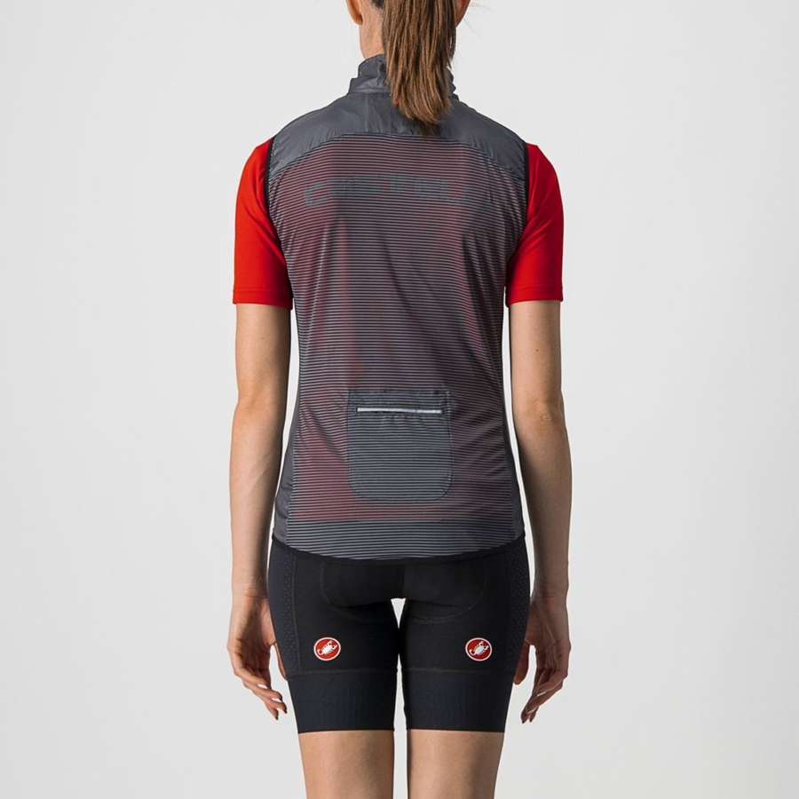 Dark Grey Women Castelli ARIA W Vest | 071235-OHB