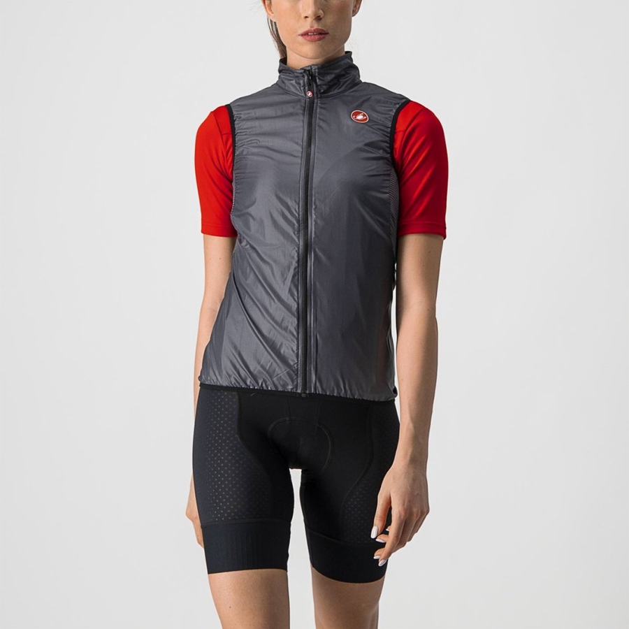 Dark Grey Women Castelli ARIA W Vest | 071235-OHB