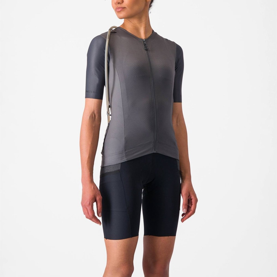 Dark Grey Women Castelli UNLIMITED PRO W Jersey | 021753-MRO