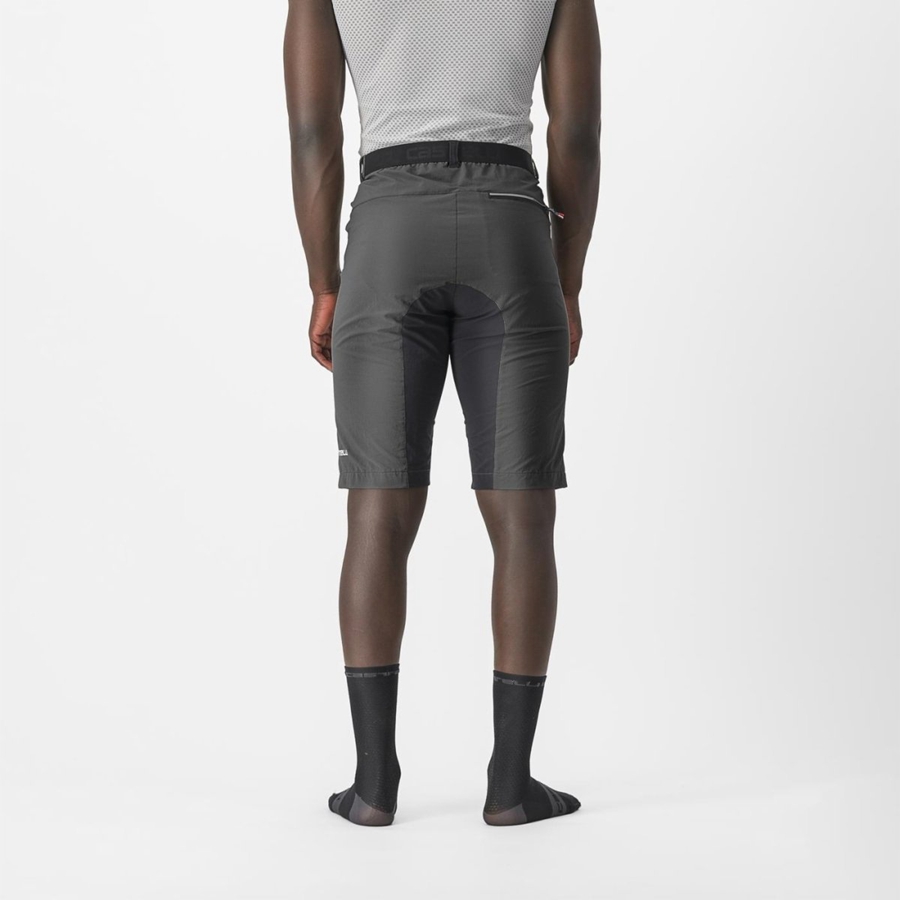 Dark Grey / Black Men Castelli UNLIMITEDGY Shorts | 052614-QUX