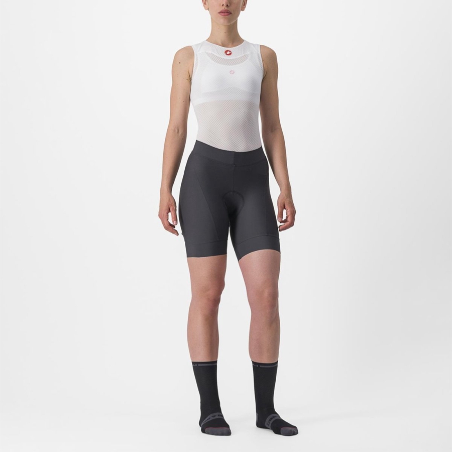 Dark Grey / Orange Women Castelli PRIMA Shorts | 497635-KLD