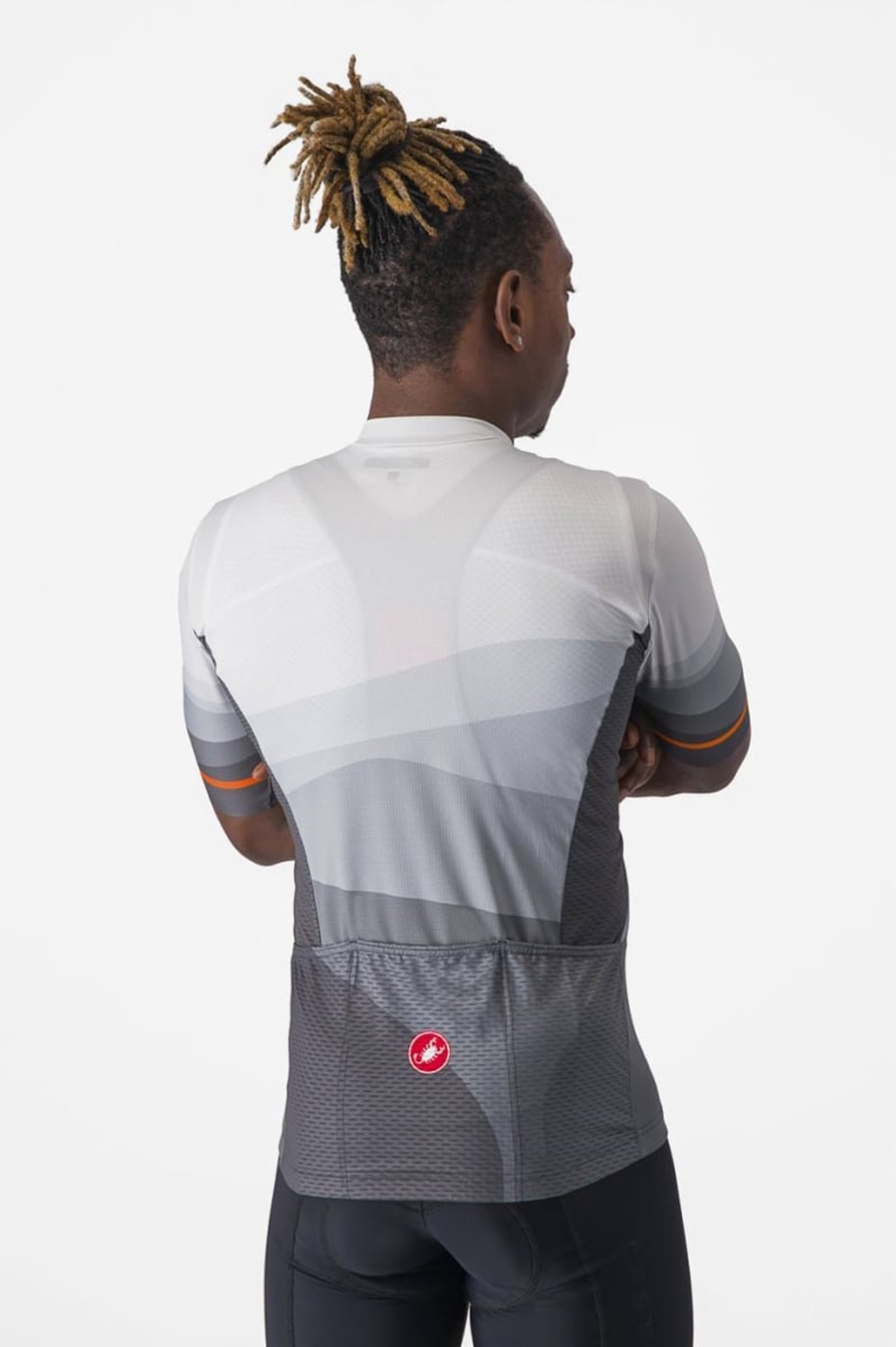 Dark Grey / Silver Grey Men Castelli ORIZZONTE Jersey | 510689-VXH