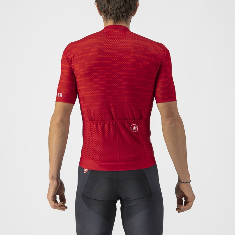 Dark Red Men Castelli INSIDER Jersey | 425180-CSJ