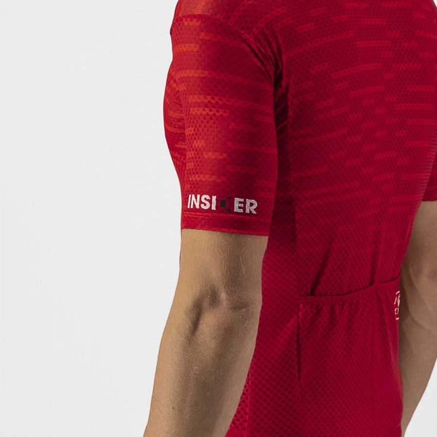 Dark Red Men Castelli INSIDER Jersey | 425180-CSJ