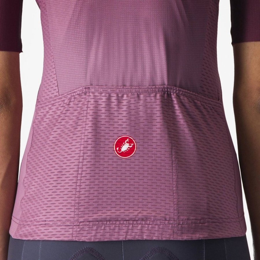 Deep Burgundy / Deep Purple Women Castelli SALITA Jersey | 530274-AQX