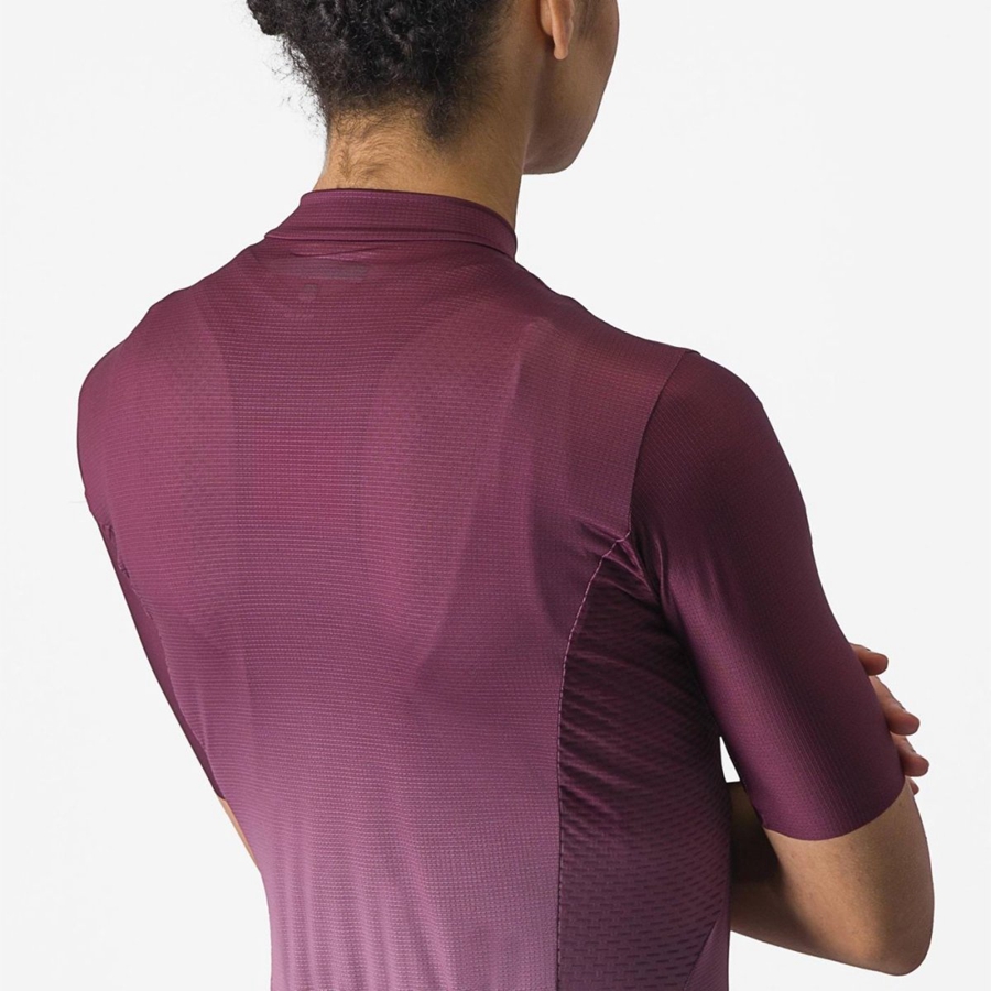 Deep Burgundy / Deep Purple Women Castelli SALITA Jersey | 530274-AQX