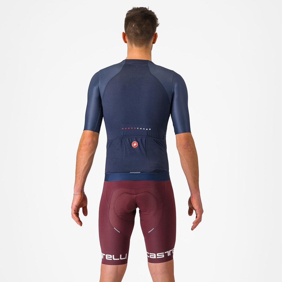 Deep Burgundy / White Men Castelli FREE AERO RC CLASSIC Bib Shorts | 820594-JLA