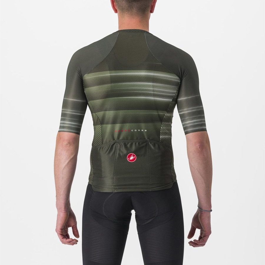 Deep Green Men Castelli CLIMBER'S 3.0 SL2 Jersey | 607495-EVQ