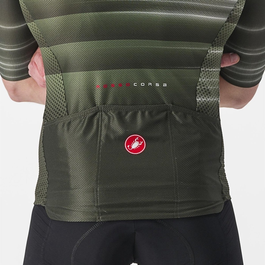 Deep Green Men Castelli CLIMBER'S 3.0 SL2 Jersey | 607495-EVQ