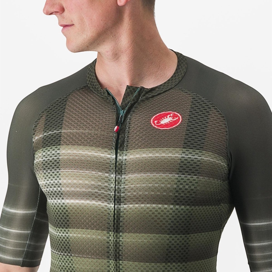 Deep Green Men Castelli CLIMBER'S 3.0 SL2 Jersey | 607495-EVQ