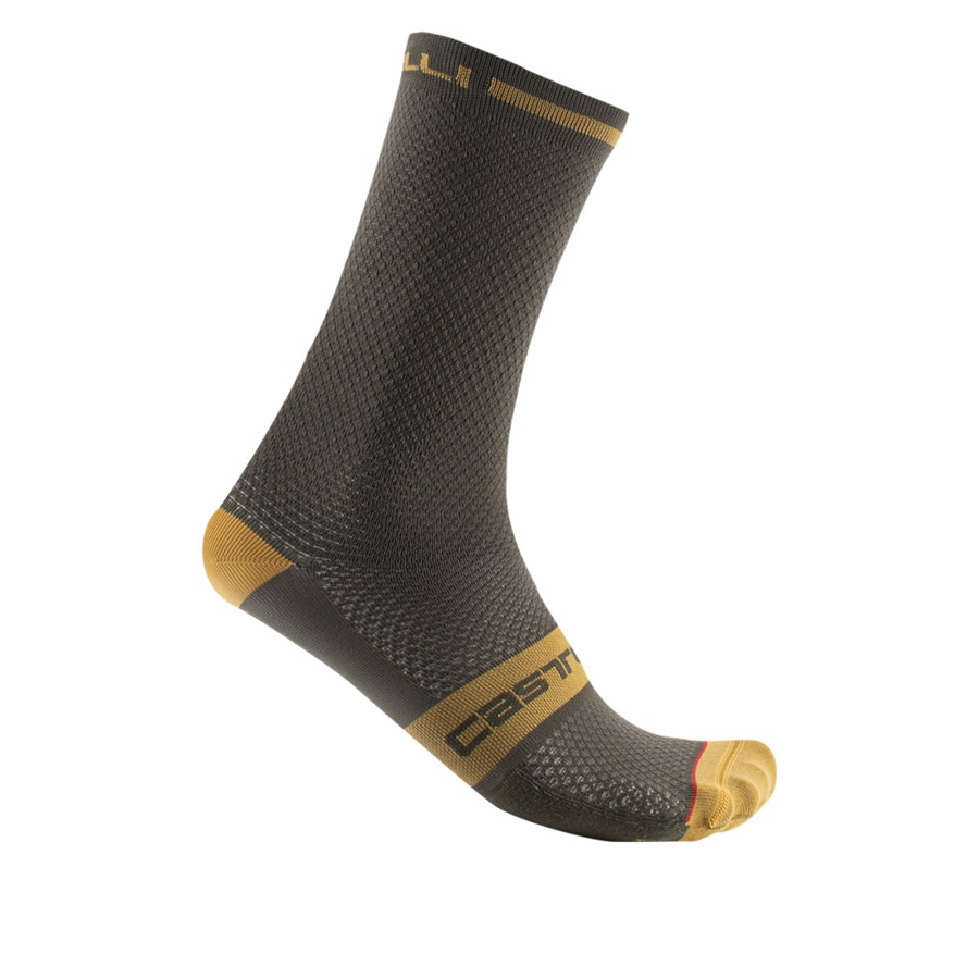 Deep Green Men Castelli SUPERLEGGERA T 18 Socks | 716294-ABI