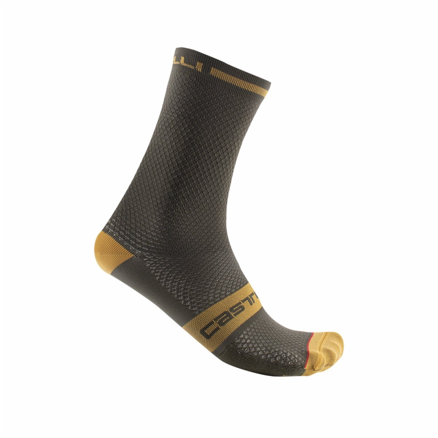 Deep Green Men Castelli SUPERLEGGERA T 12 Socks | 291076-UNG