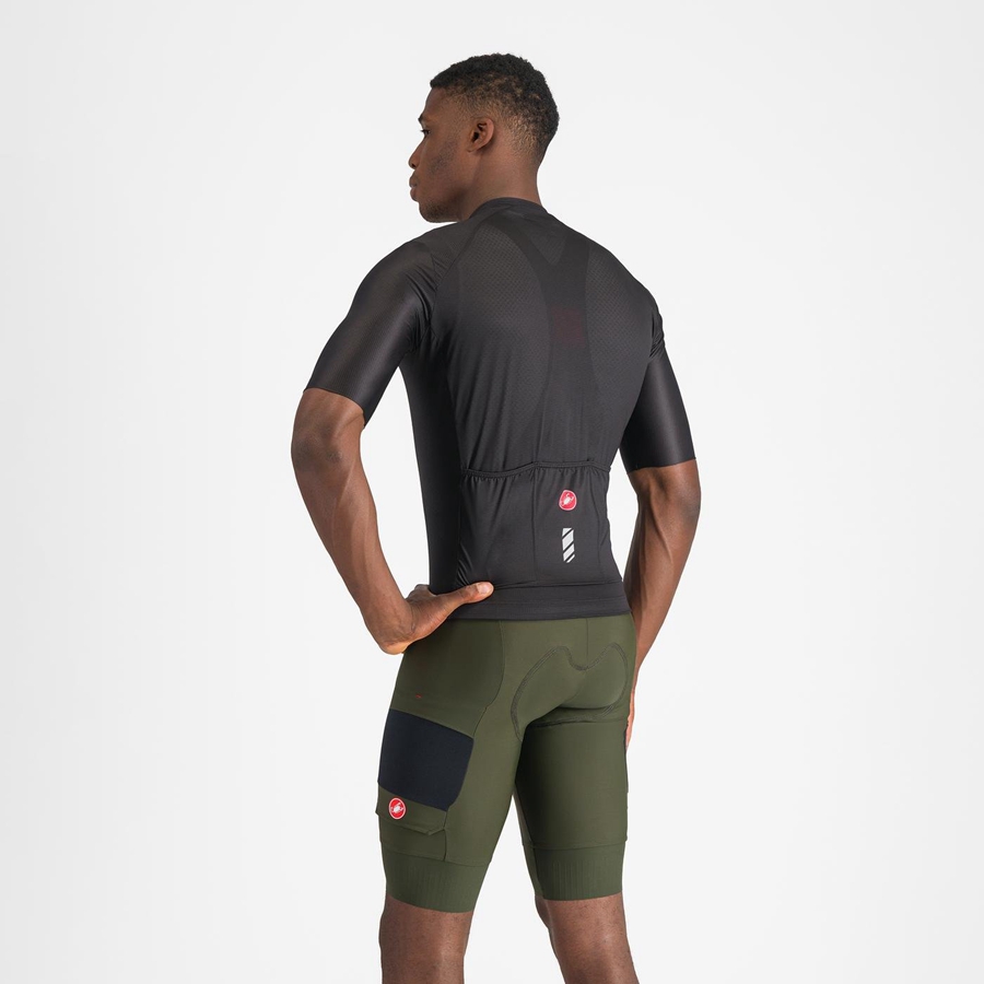 Deep Green Men Castelli UNLIMITED CARGO Bib Shorts | 280675-LHK