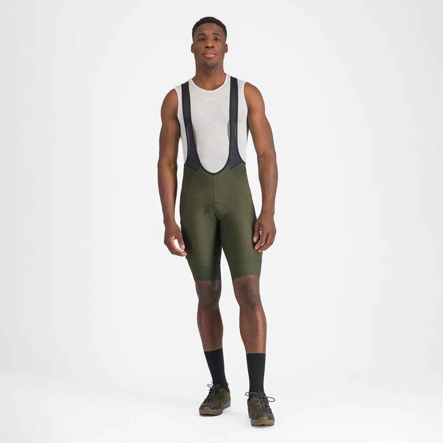 Deep Green Men Castelli UNLIMITED CARGO Bib Shorts | 280675-LHK