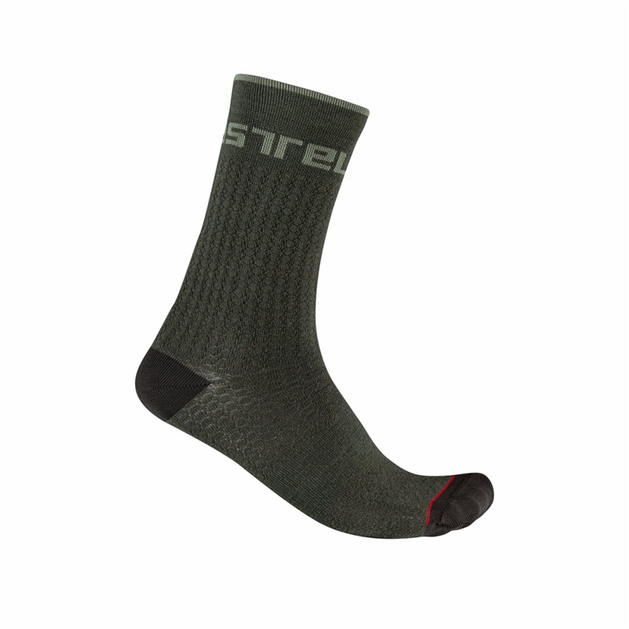 Green Men Castelli DISTANZA 20 Socks | 759423-TPZ