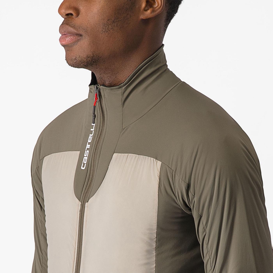 Green Men Castelli FLY THERMAL Jackets | 386190-ZQJ